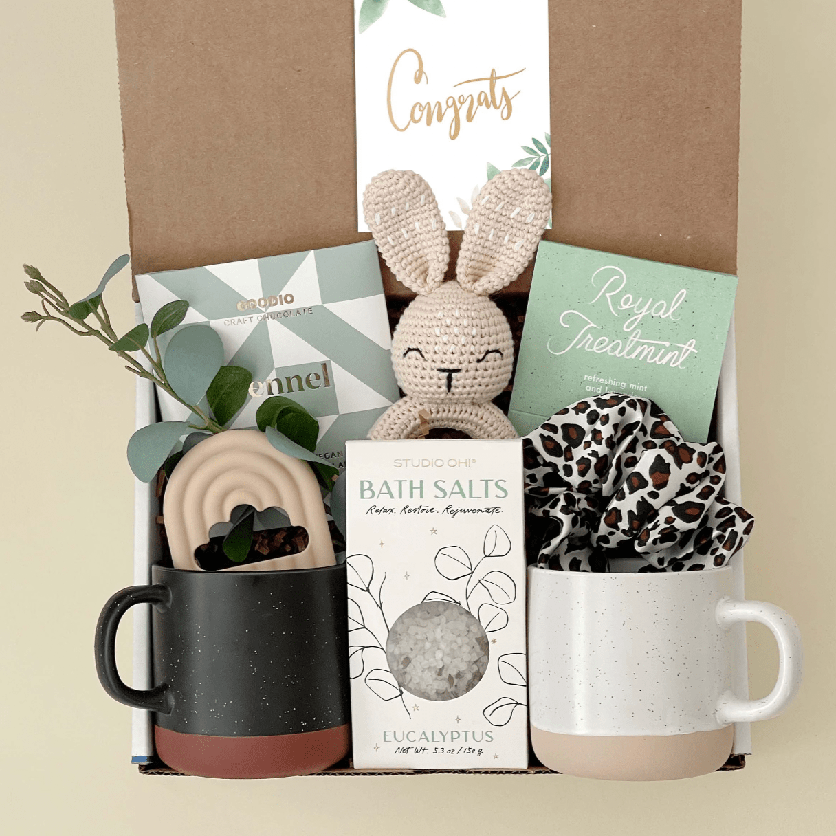 New Parents Gift Box Care Package for New Mom, New Dad Baby