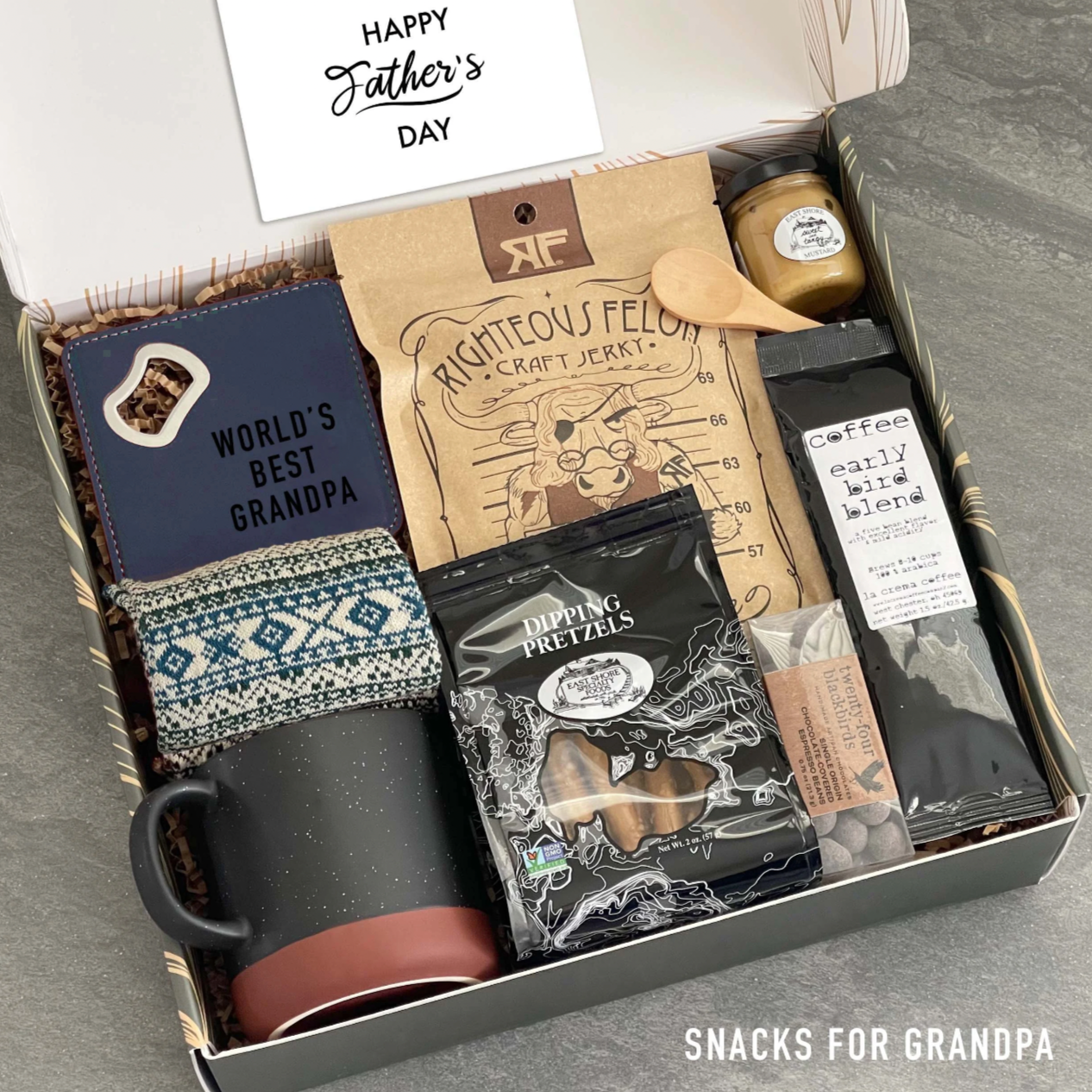 Best Dad Ever Gift Box Father's Day Hygge Gift Basket for Him
