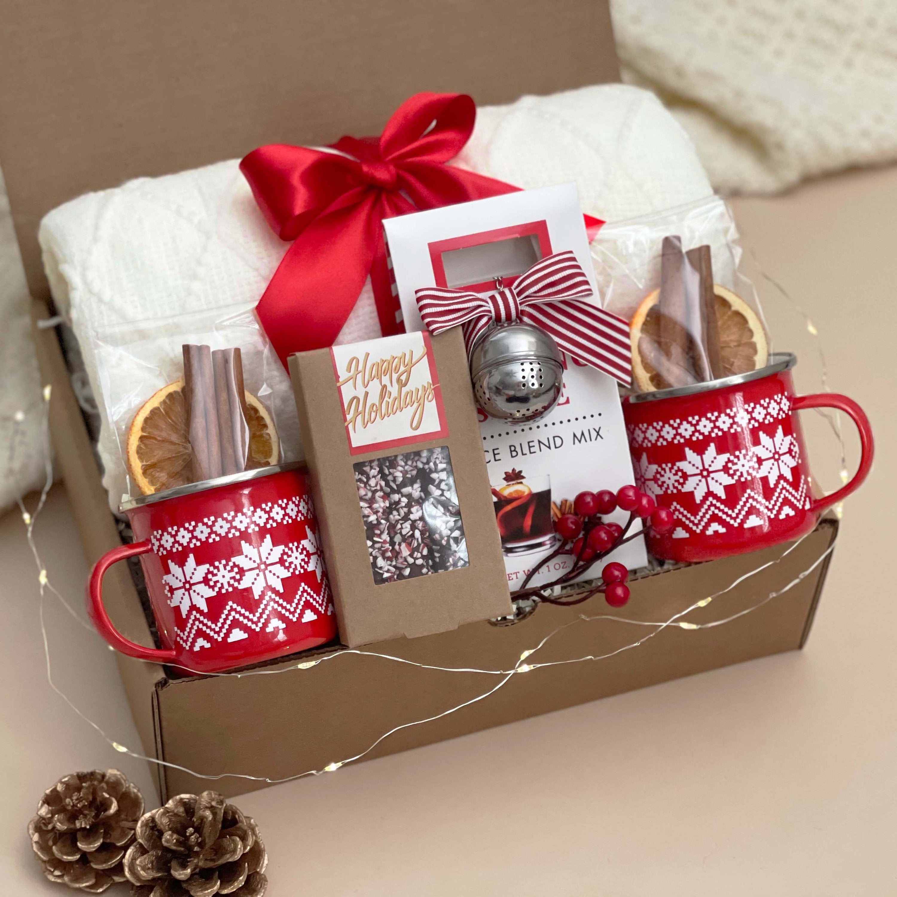 Winter Mulled Wine Spices Kit Gift Box or Sample Warm Spices Gift Set Gift  for Wine Lover, Christmas Atmosphere Secret Santa Gift 