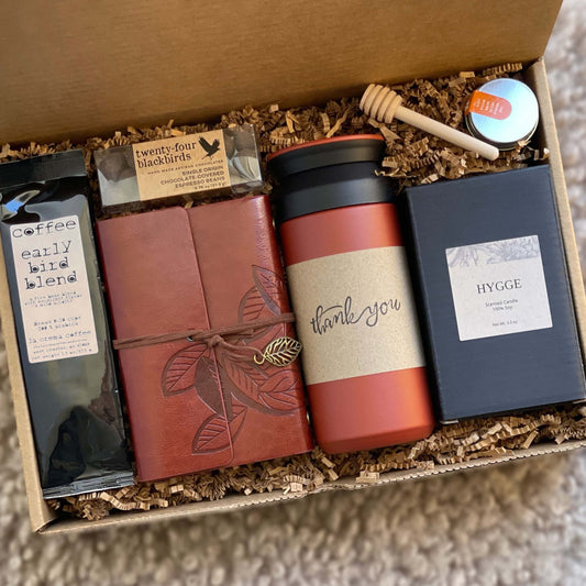 Corporate Gifts For Employees | Unisex Thank You Gift Box for Men & Women, Employee Appreciation Gift Basket, Coffee Gift Box, Client Gifts