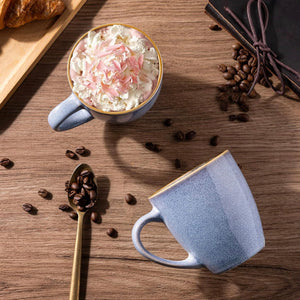 Blue Coffee Ceramic Mug (12 oz)