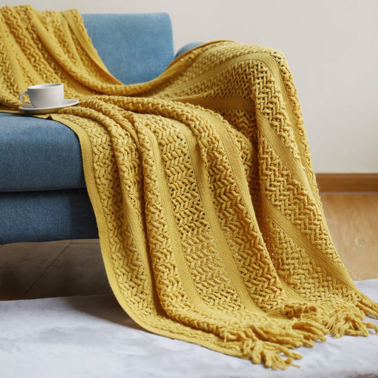 Boho Yellow blanket add-on