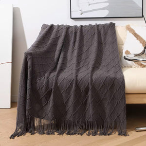 Diamond Dark Grey blanket