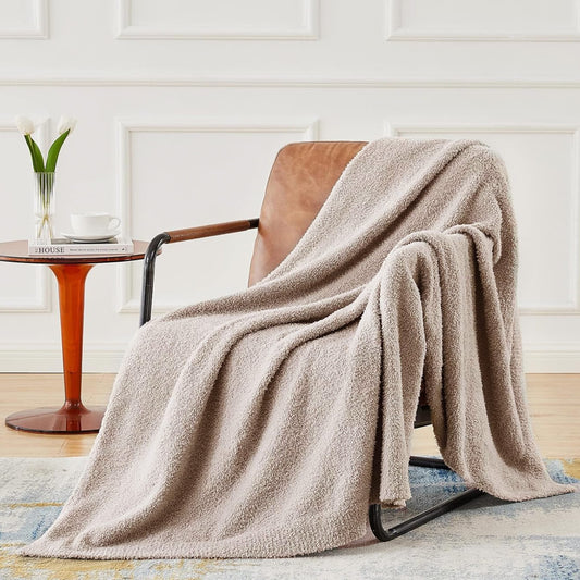 Fuzzy Tan blanket add-on