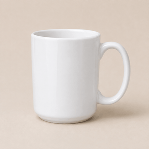 Classic White Ceramic Coffee Mug
