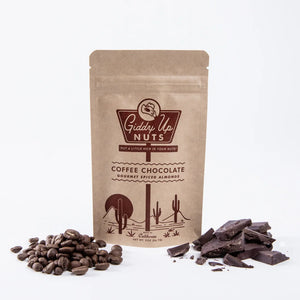 Coffee Chocolate Almonds - GiddyUp Nuts