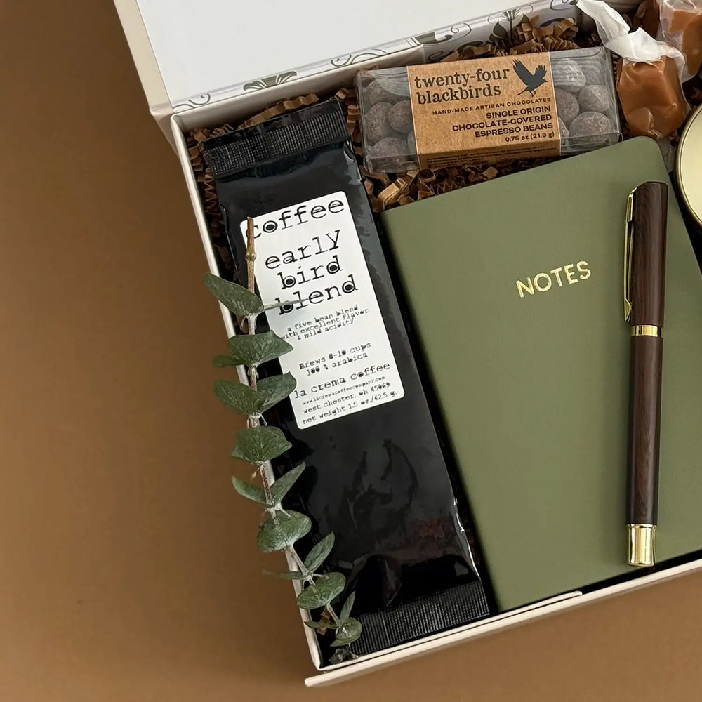 Executive Appreciation Gift Box – Tumbler, Notebook, Coffee & Treats ...