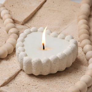 Heart-shaped Scandinavian Candle (Unscented)