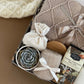 Cozy Nordic Gift Set: Ceramic Mug, Throw Blanket, Premium Fuzzy Socks, Herbal Tea, Live Succulent & More