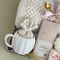 Fall Self Care Hygge Gift Box | Cozy Gift Basket with Knit Blanket, Premium Fuzzy Socks, Pumpkin Candle, Ceramic Mug and More