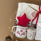 Warm Winter Hygge Gift Basket: Blanket, Holiday Mug, Hot Chocolate, Socks & More