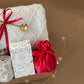 Warm Winter Hygge Gift Basket: Blanket, Holiday Mug, Hot Chocolate, Socks & More