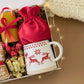 Gingerbread Holiday Hygge Box: Cozy Socks, Hot Chocolate, Candle, Holiday Mug, & More