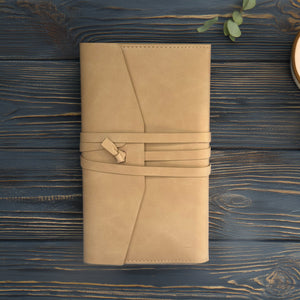 Leatherette bound journal - Toffee