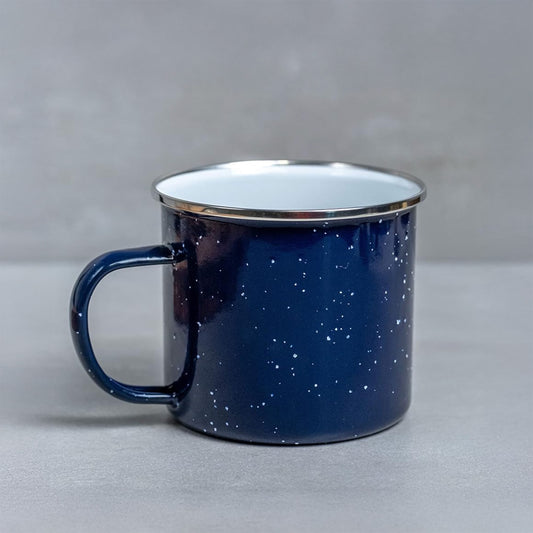 Enamel navy mug add-on