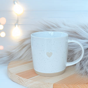 Heart ceramic mug