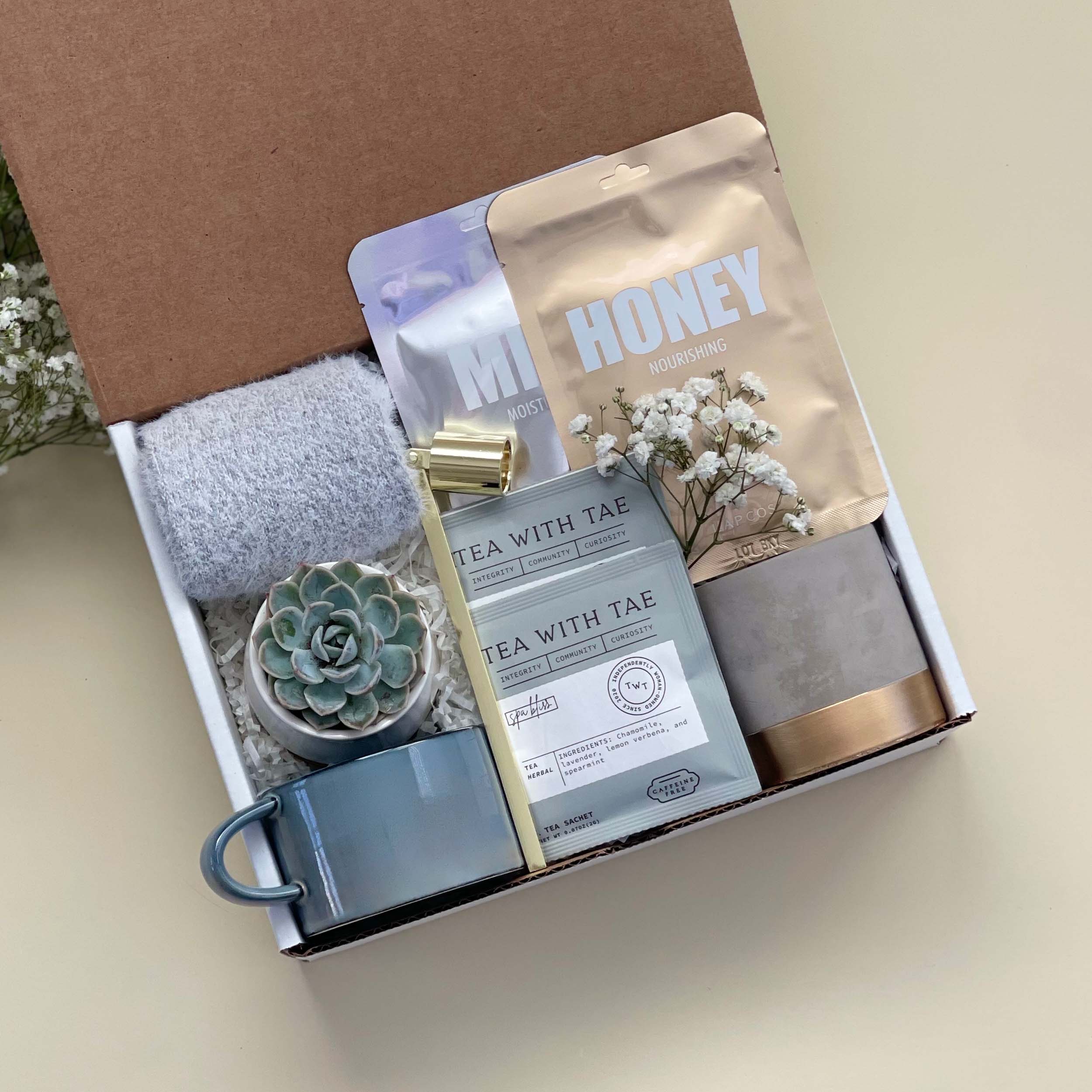 Milk & Honey Hygge Gift Basket | Cozy Summer Gift Box – Happy Hygge Gifts