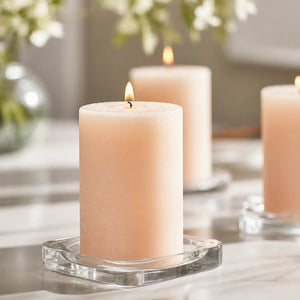 Rustic Pillar Candle (Vanilla Scent)