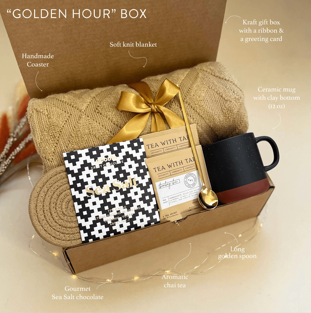 Cute gift box with messages - SelfPackaging