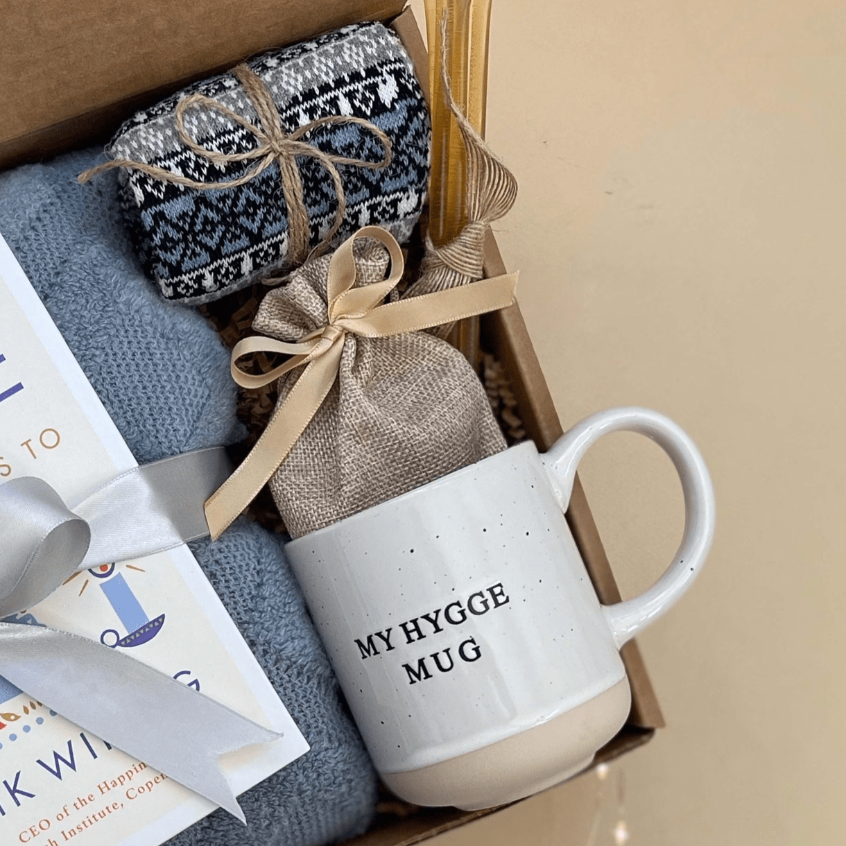 Extra Cozy Hygge Box Hug in Box, Gift Set for Him, Birthday Box for Her,  Mom, Dad, Brother, Husband Gift, Long Distance Friend Gift NWBX 
