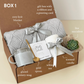 Spring Chic Gift Box with Blanket for Her | Thank you gift for friend | Appreciation gift basket
