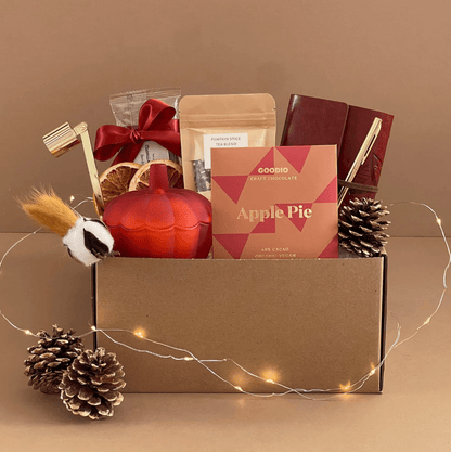 Hygge Fall Self-Care Gift Box | Cozy Candle & Comfort Essentials | Thoughtful Gift for Special Occasion