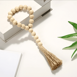 Farmhouse Wood Bead Garland