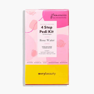 4-Step Pedicure Set Rosewater - Avrybeauty