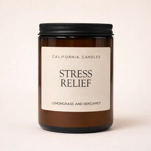 Stress-Relief Candle (Lemongrass & Bergamot)