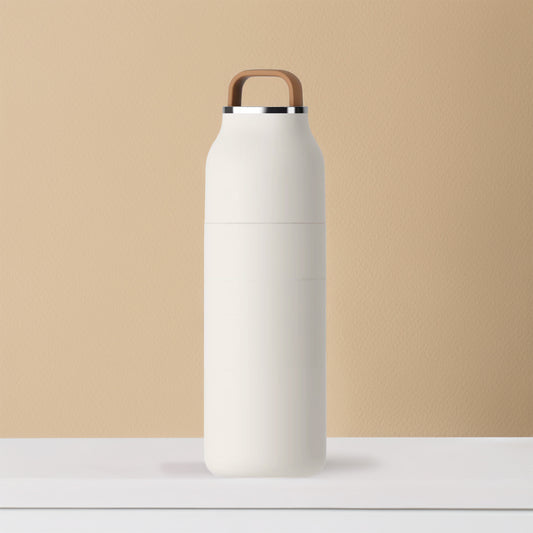 Insulated travel tumbler add-on - White