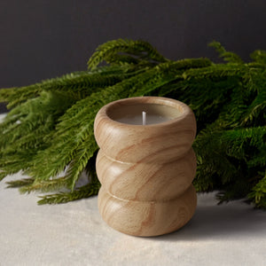 Woodgrain Swirl Candle (Unscented)