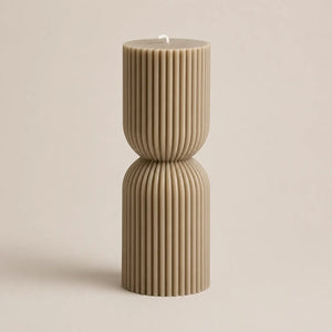 Hourglass Ribbed Scented Candle