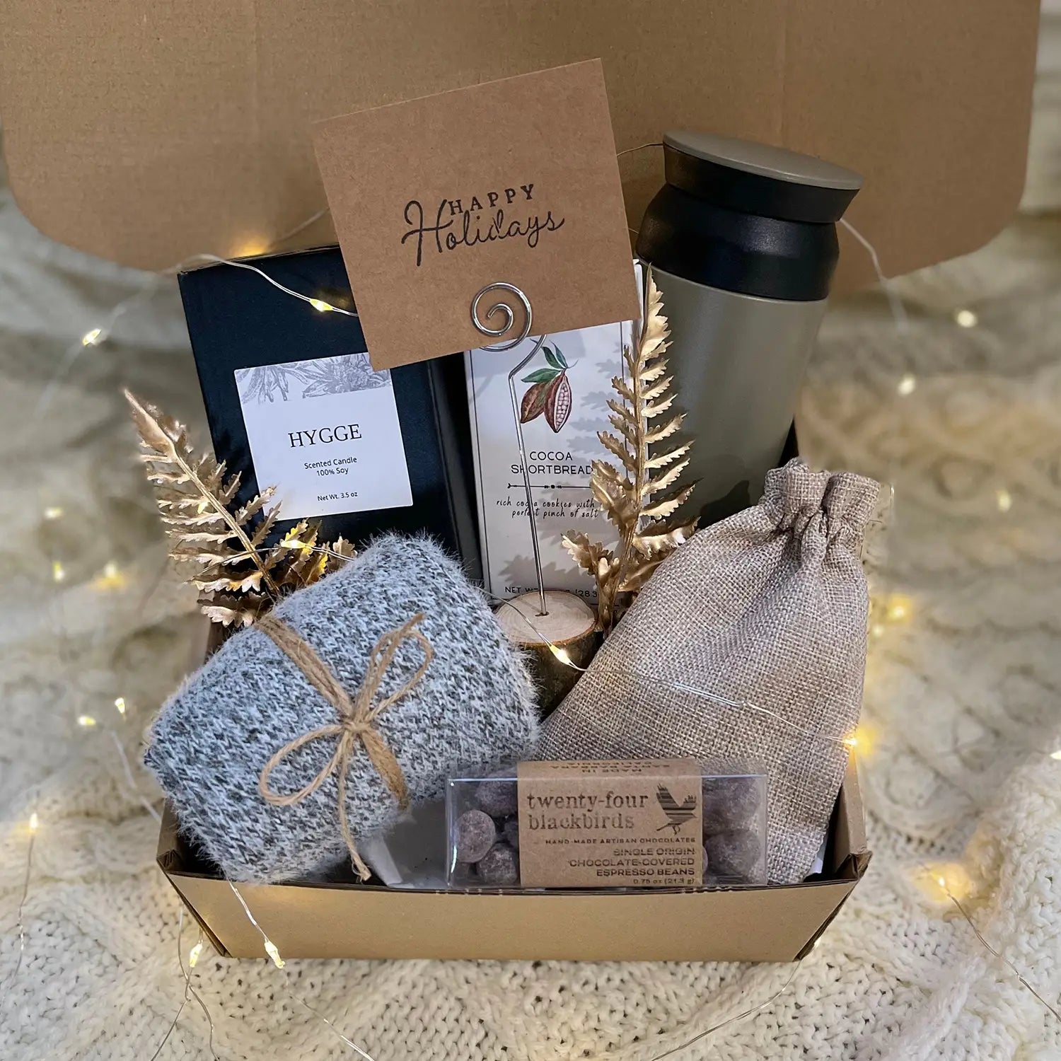 Scandi Hygge Holiday Gift Set - Cozy Christmas Gift Box for Men & Women ...