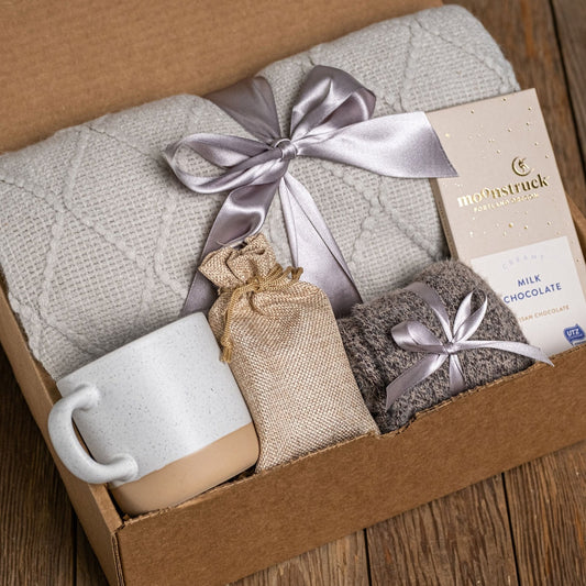 Sending Healing Vibes Gift Box for Women | Gift Basket with Blanket,  Succulent, Socks, Candle