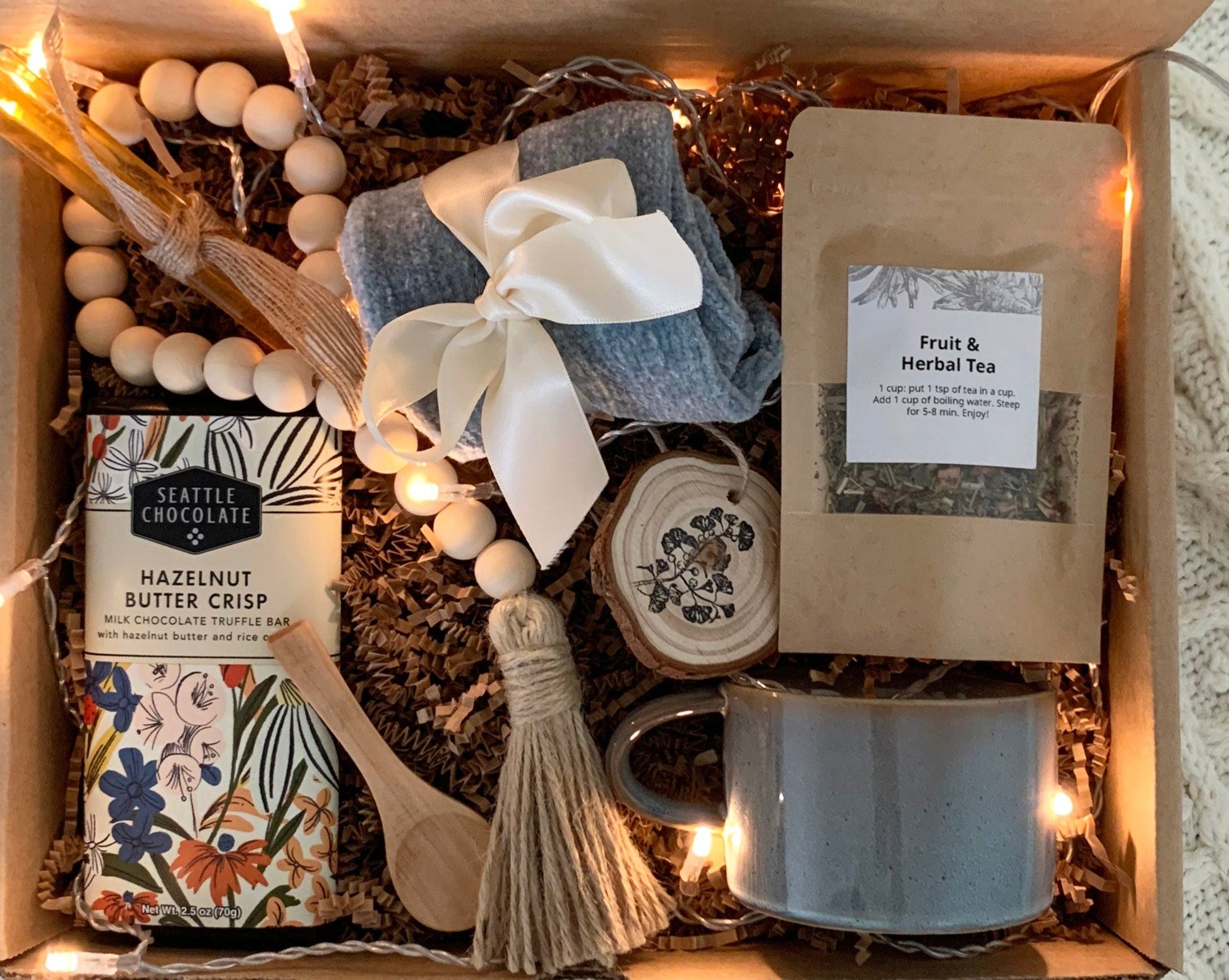 Spa Gift Set, Care Package for Women, Unique Spa Gift Basket