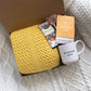 Sending Sunshine Gift Basket  | Cozy Get Well Soon Gift with Blanket & Tea