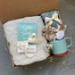 Gift Box for Women with Blanket & Socks | Hygge Gift Box, Self Care Package, for Sister, Mom, Wife