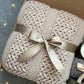 Classy Gift Basket for Women | Cozy Gift Box with Blanket, Socks, & Candle | Self Care Package for Any Occasion