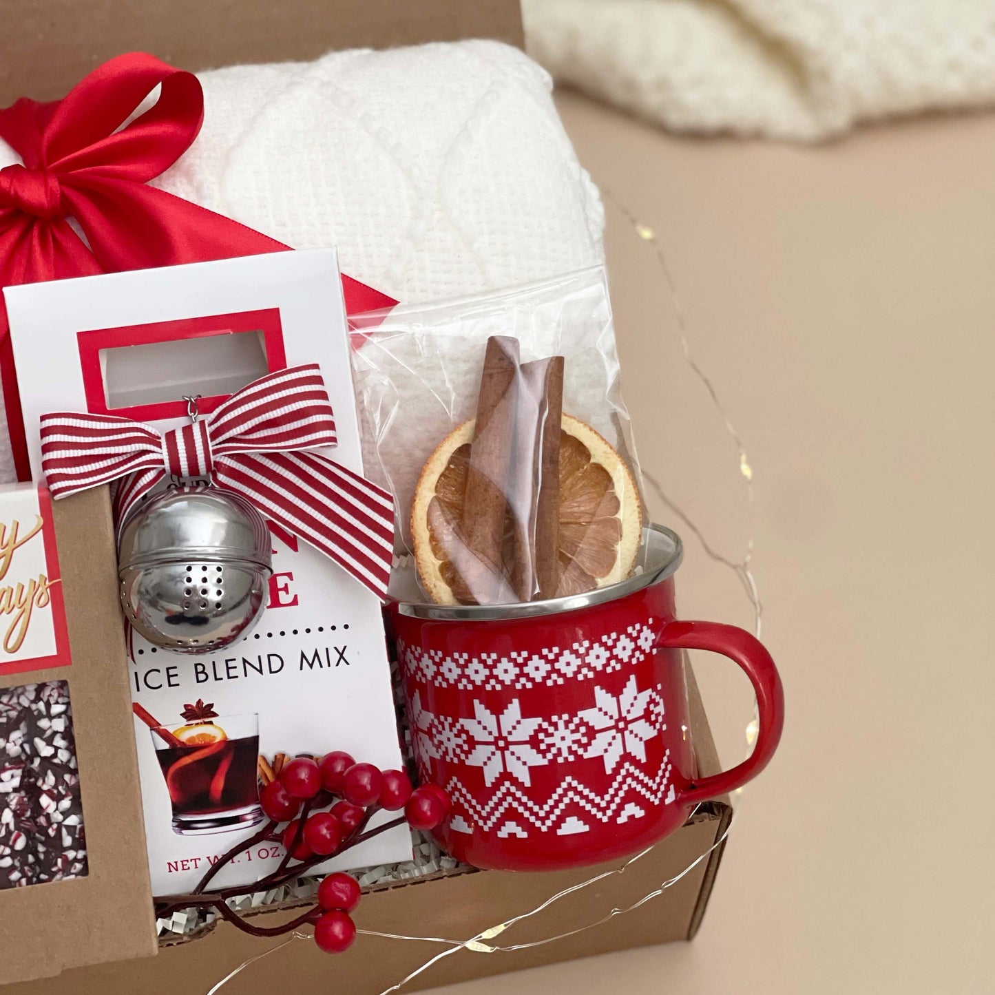 Holiday Gift Box for Wine Lovers, Mulled Wine & Cider Gift Set