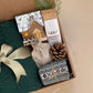 Christmas Gift for Him | Hygge Gift Basket with Blanket & Socks | Holiday Coffee Gift Set for Men